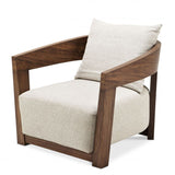 Fauteuil beige Rubautelli