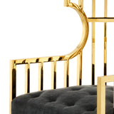 Fauteuil Bora Bora doré