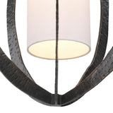 Lustre lanterne en bronze Luciano