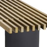 Console Vauclair en laiton brossé