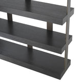 Etagere en chêne anthracite Dalmar