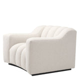 Fauteuil bouclé crème Kelly