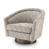 Fauteuil pivotant blanc crème Catene