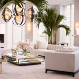 Fauteuil Ditmar bouclé crème