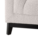 Fauteuil Ditmar bouclé crème