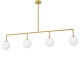 Lustre doré en laiton Tara