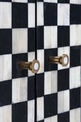 Meuble de rangement 3 portes en Damier