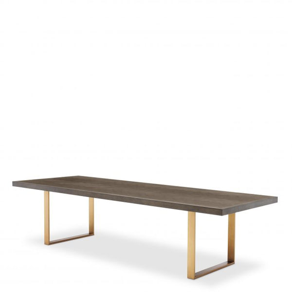 Table rectangulaire en chêne brun Melchior L