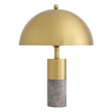 Lampe de table à dôme doré Flair L