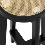 Tabouret de bar noir S Dareau