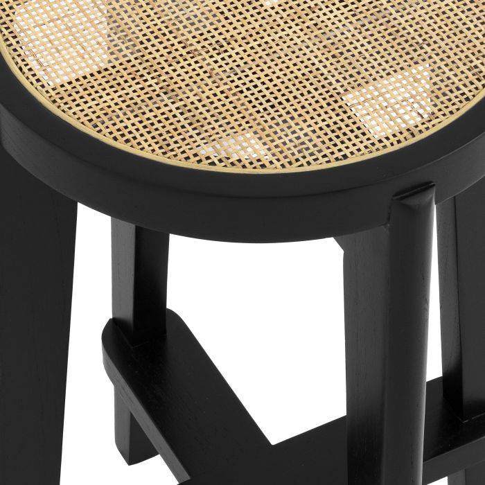 Tabouret de bar noir S Dareau