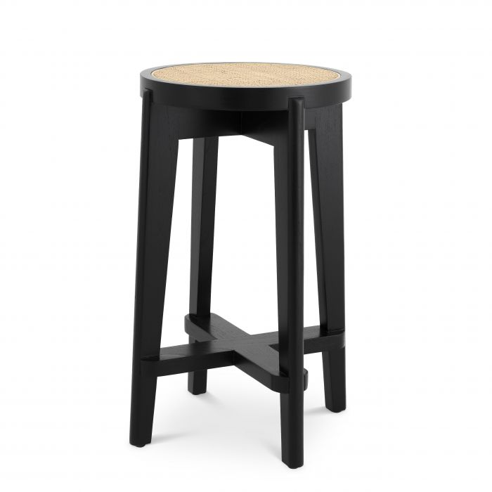 Tabouret de bar noir S Dareau