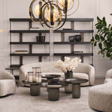 Etagere en chêne anthracite Dalmar