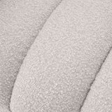 Fauteuil Ditmar bouclé crème
