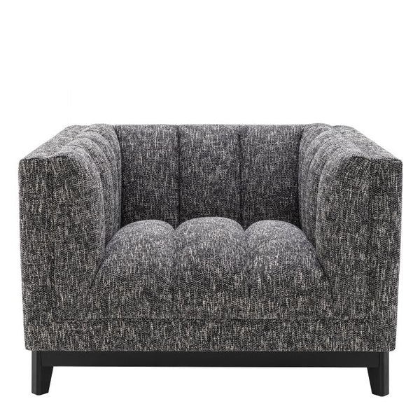 Fauteuil cambon noir Ditmar