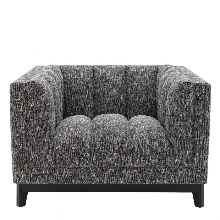 Fauteuil cambon noir Ditmar