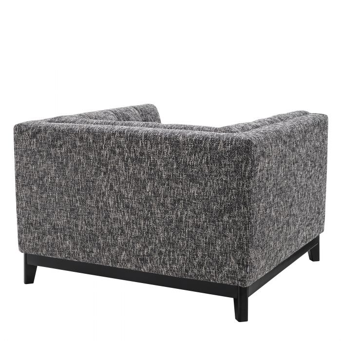 Fauteuil cambon noir Ditmar