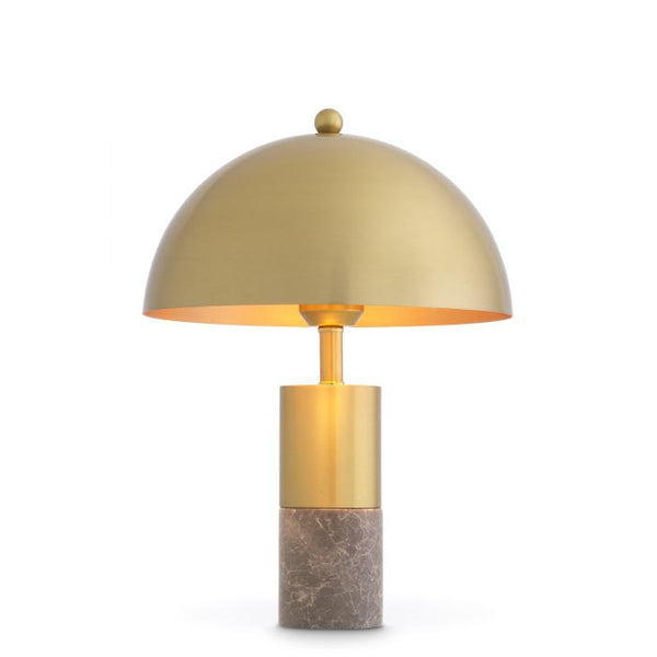 Lampe de table à dôme doré Flair S