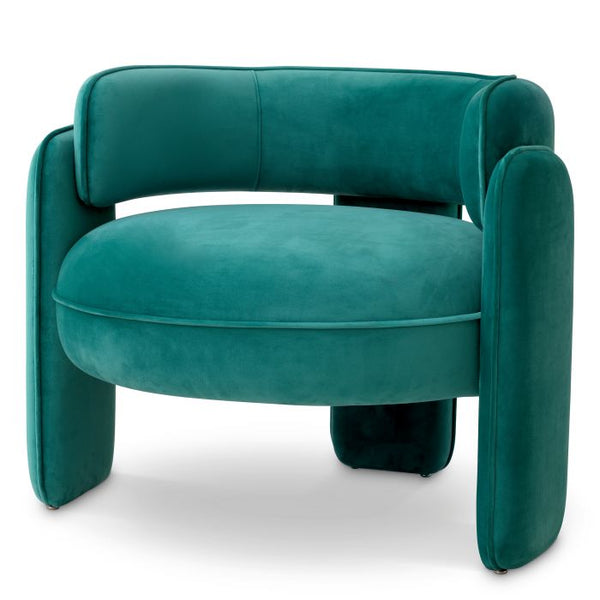 Fauteuil Chaplin turquoise