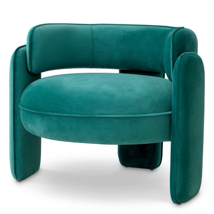 Fauteuil Chaplin turquoise