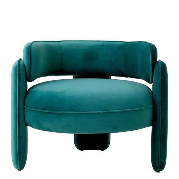 Fauteuil Chaplin turquoise