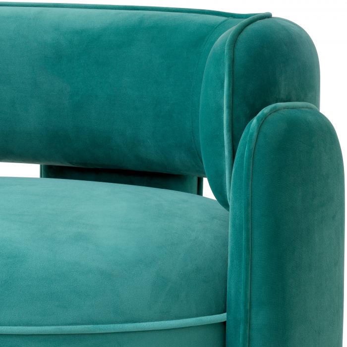 Fauteuil Chaplin turquoise
